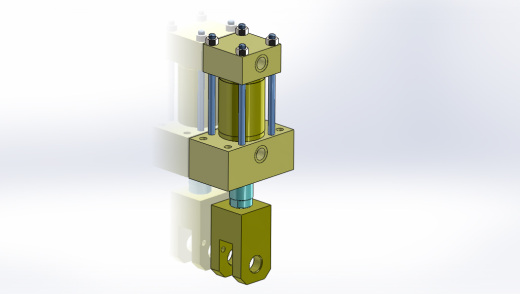 A0002802-拉杆液压缸 (DANIELI) ( 精整区尾部剪切机) 40x28x45 毫米缩略图